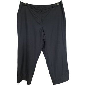 Unbranded Womens Plus 20W Minimalist Workwear Navy Blue Lined Dress Pants